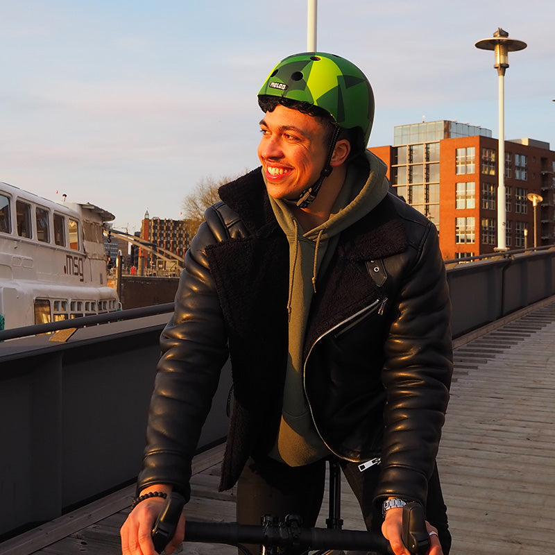 Melon Urban Active Green Mamba casca bicicleta M-L verde