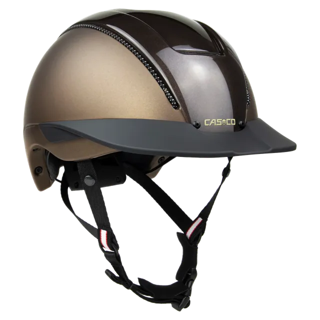 Casco Duell casca echitatie maro inchis S-M-L