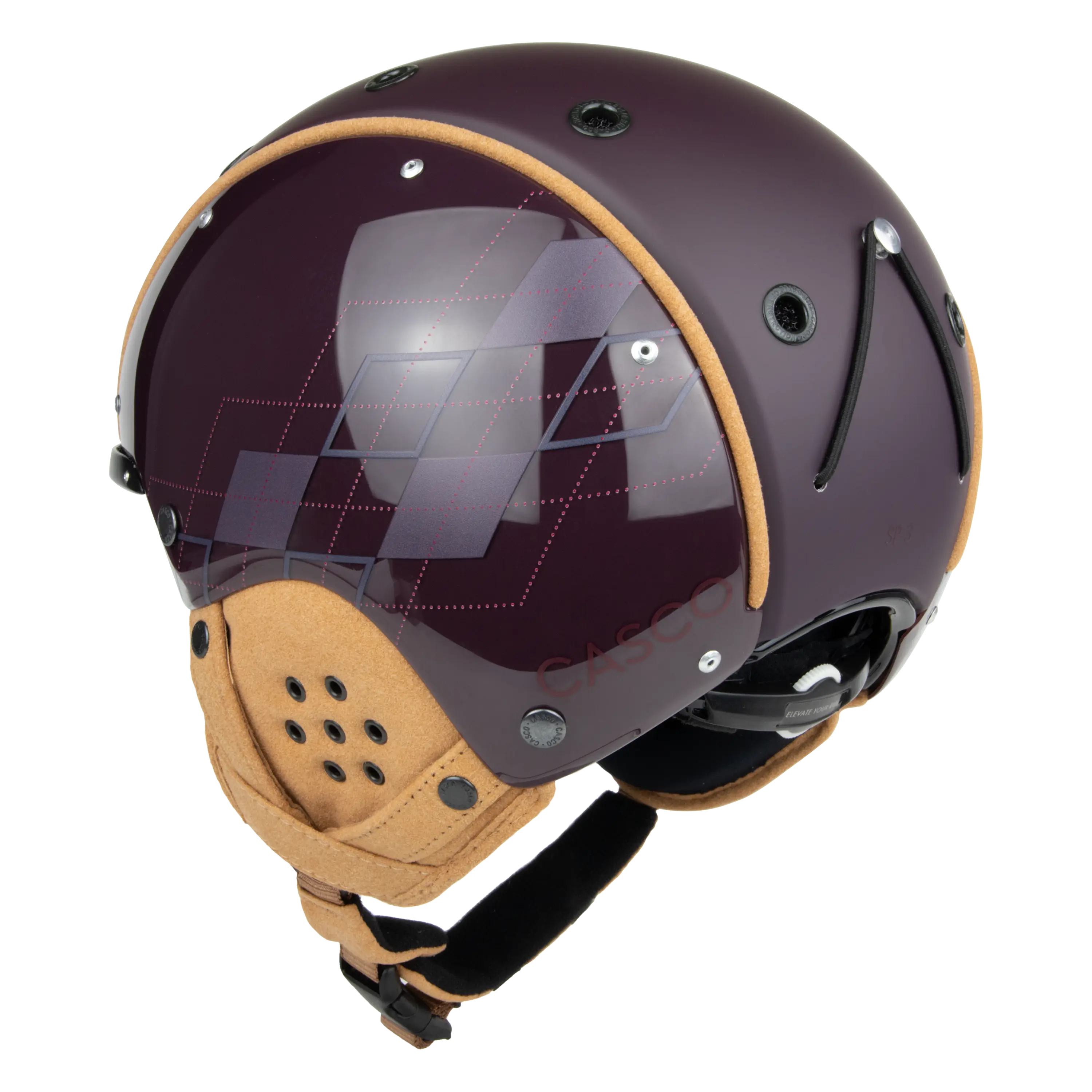Casco SP-3 Academia cască schi merlot cu fibre in