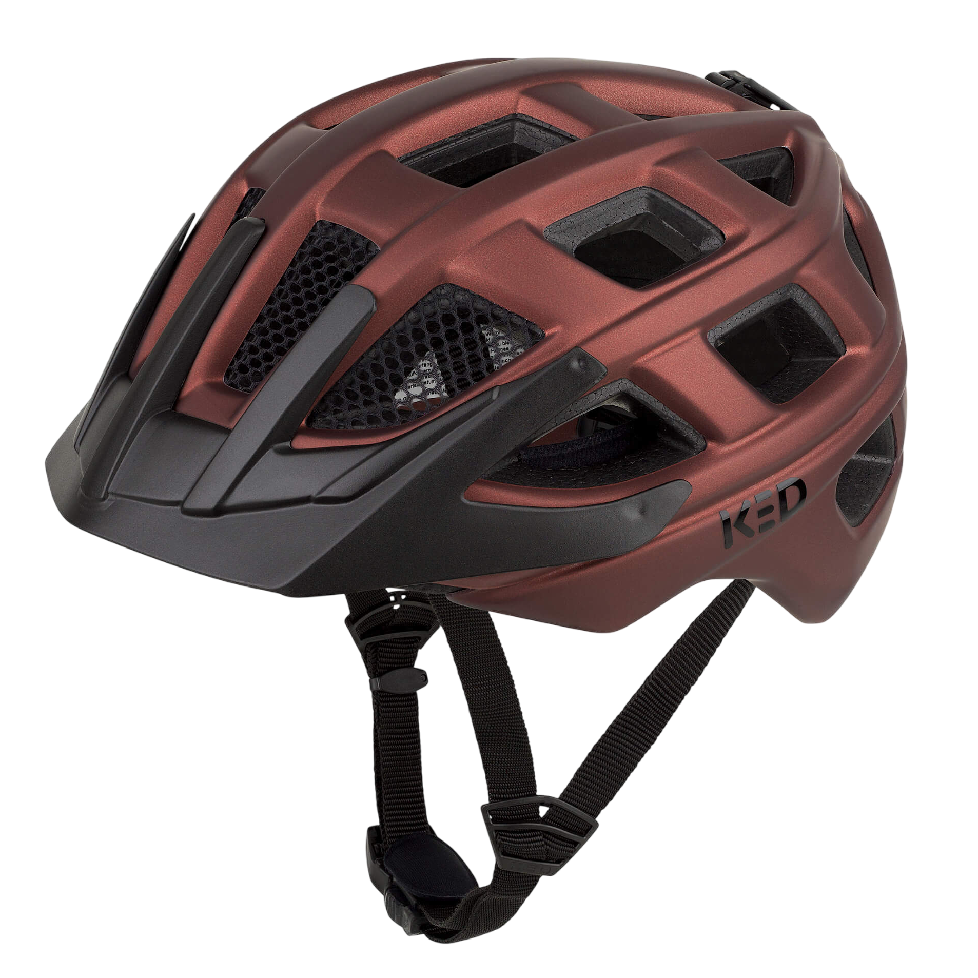 KED Kailu casca MTB Blue Matt 53-59 cu LED spate