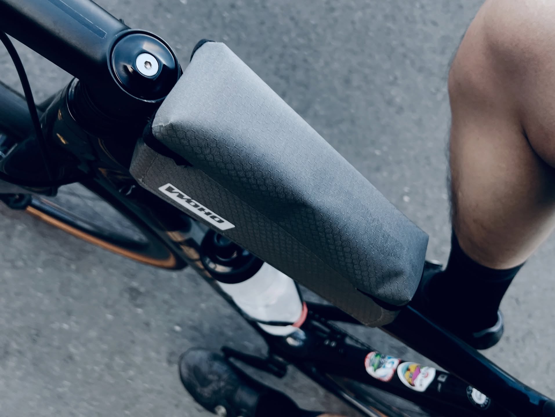 WOHO XTOURING Top Tube Bag Dry geantă cadru neagră Standard