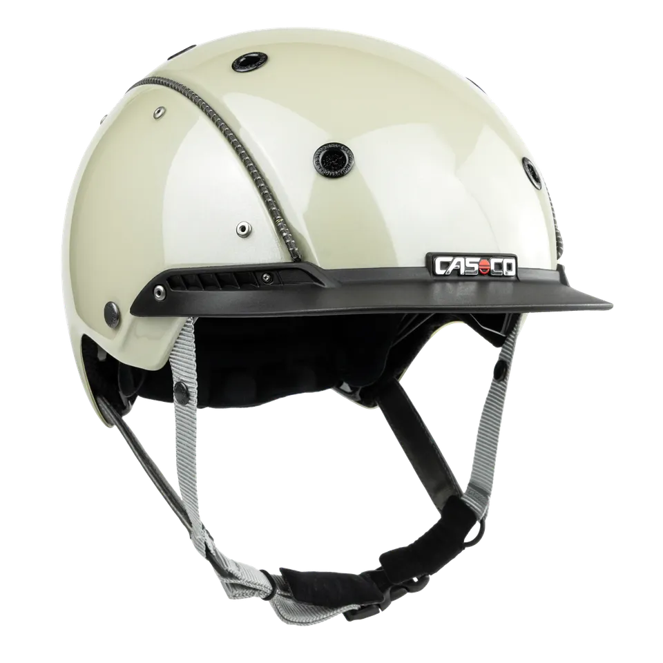 Casco Champ3 Plus cască echitație alb metalic