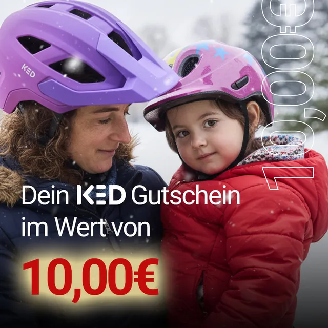 KED card cadou casca bicicleta design iarna 50 RON