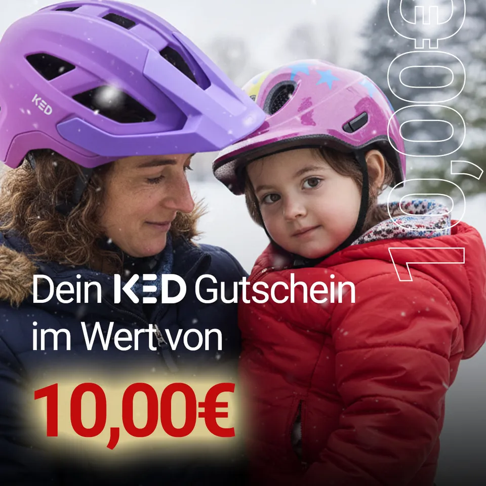 KED card cadou casca bicicleta design iarna 50 RON