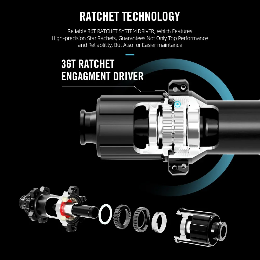Ryet butuc fata sosea disc 21H HG XDR 12x100 Centerlock