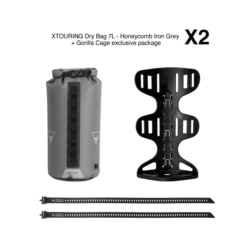 WOHO Hybrid set bikepacking impermeabil 54L gri