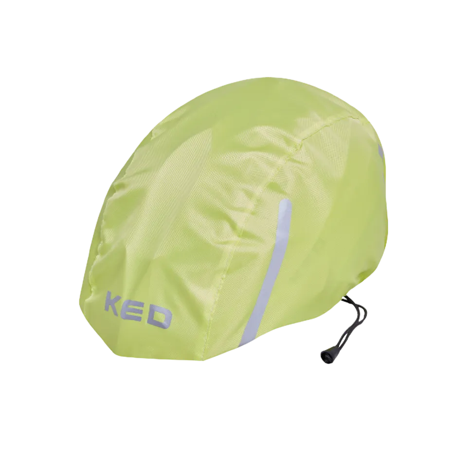 KED Regenhaube husa ploaie casca Neon Green unisize