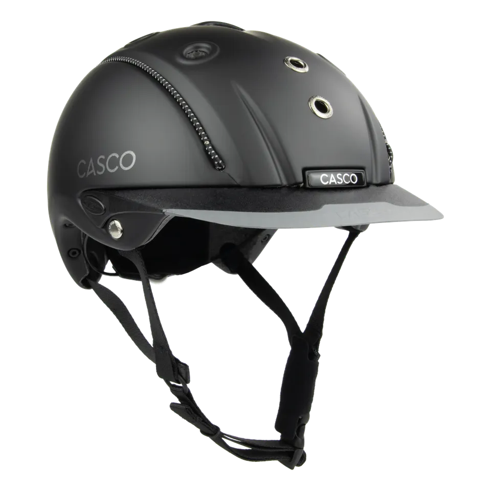 Casco Mistrall Prime Black cască echitație neagră ventilată