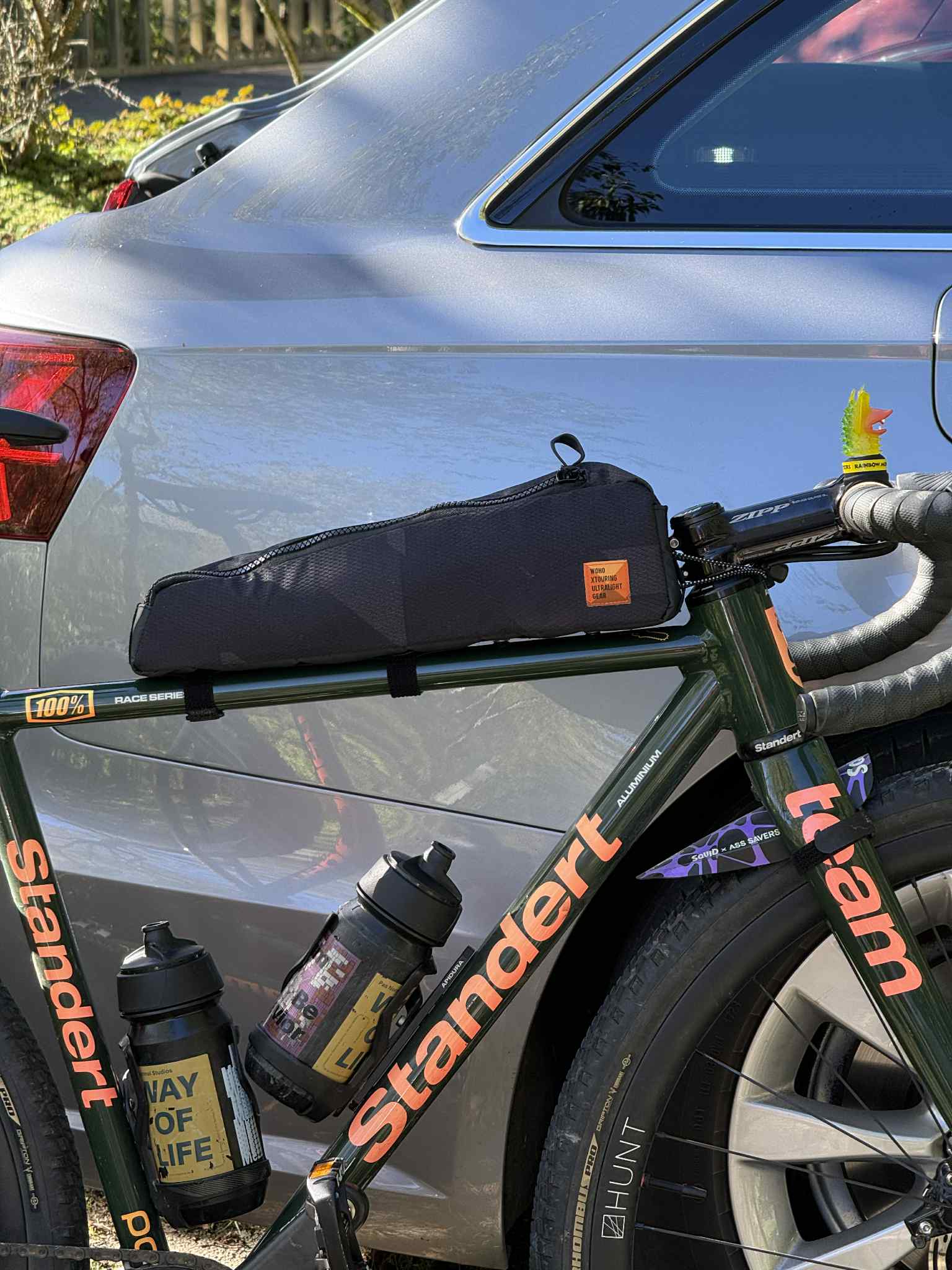 WOHO XTOURING Long geanta top tube 2,4L negru