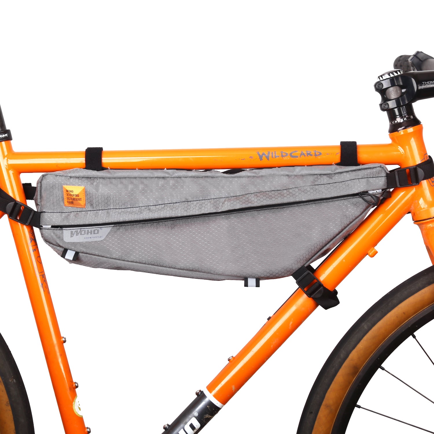 WOHO XTouring Frame Bag geanta cadru M gri impermeabila