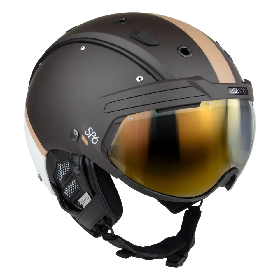 Casco SP-6 Stride Everwood cască schi maro închis cu vizor