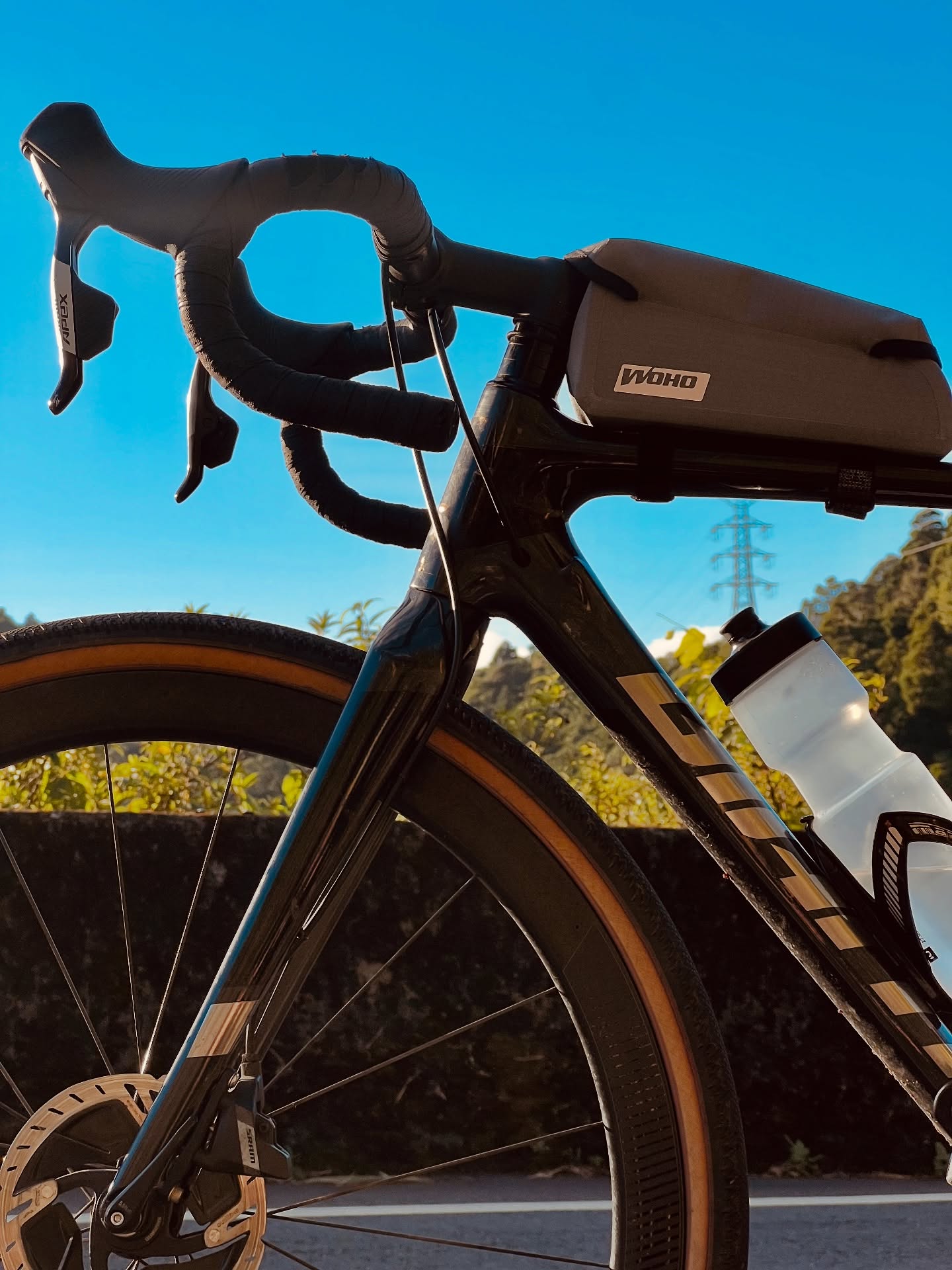 WOHO XTOURING Top Tube Bag Dry geantă cadru neagră Standard