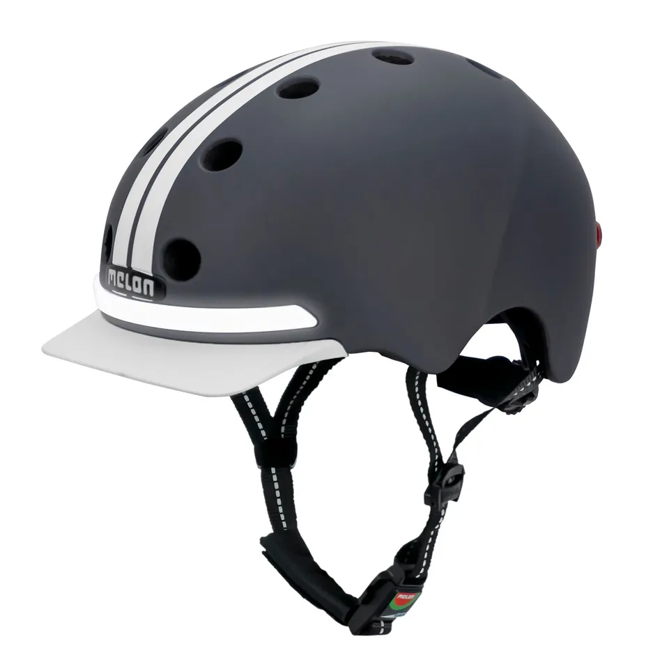 Melon E-Series Highway casca bicicleta M-L gri cu lumini LED