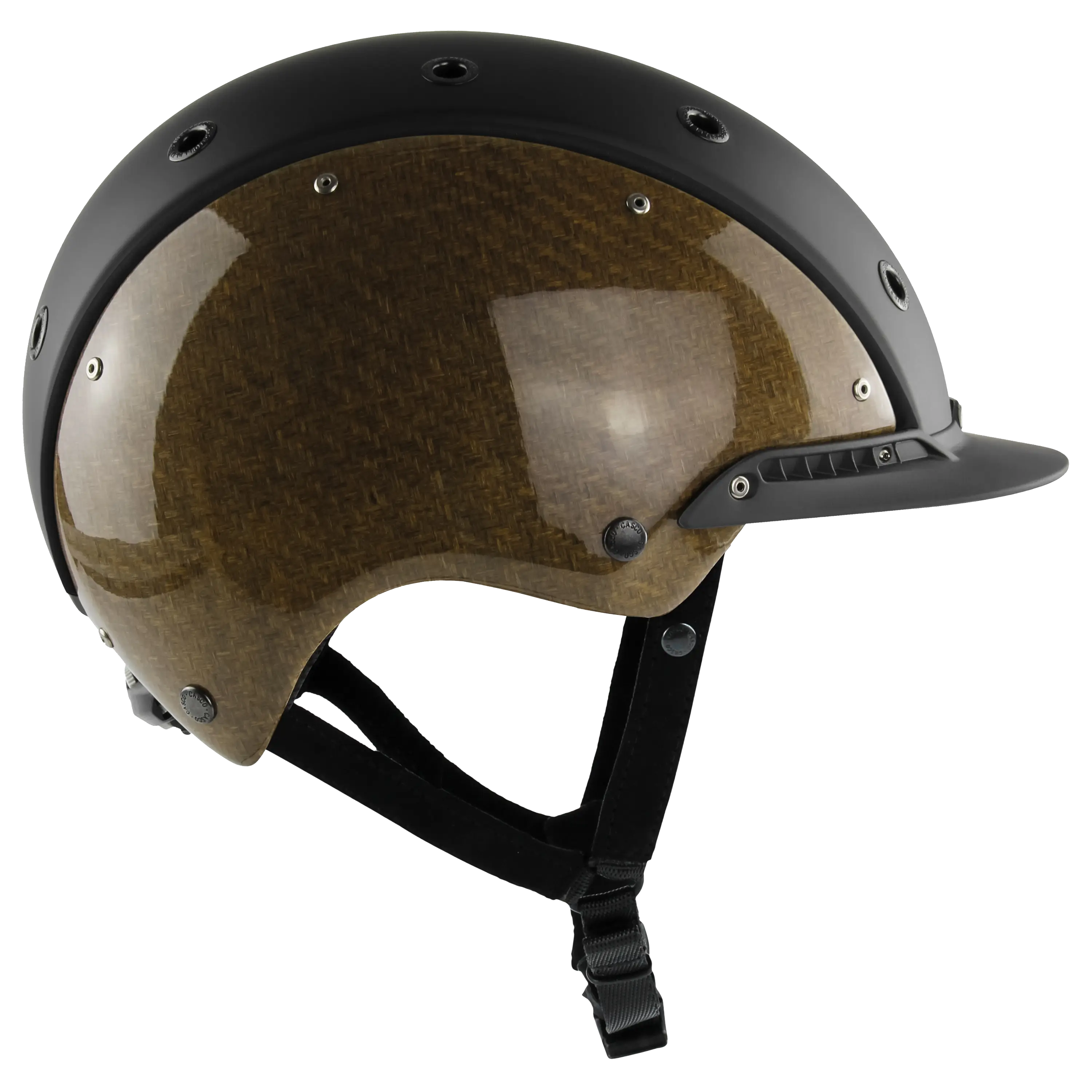Casco CHAMP3 FLAX FIBRE casca echitatie negru fibra in