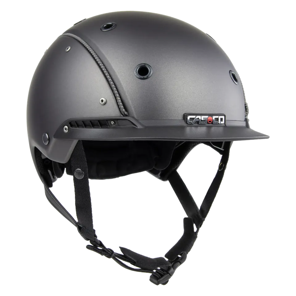 Casco Champ3 cască echitație gri mat ventilată