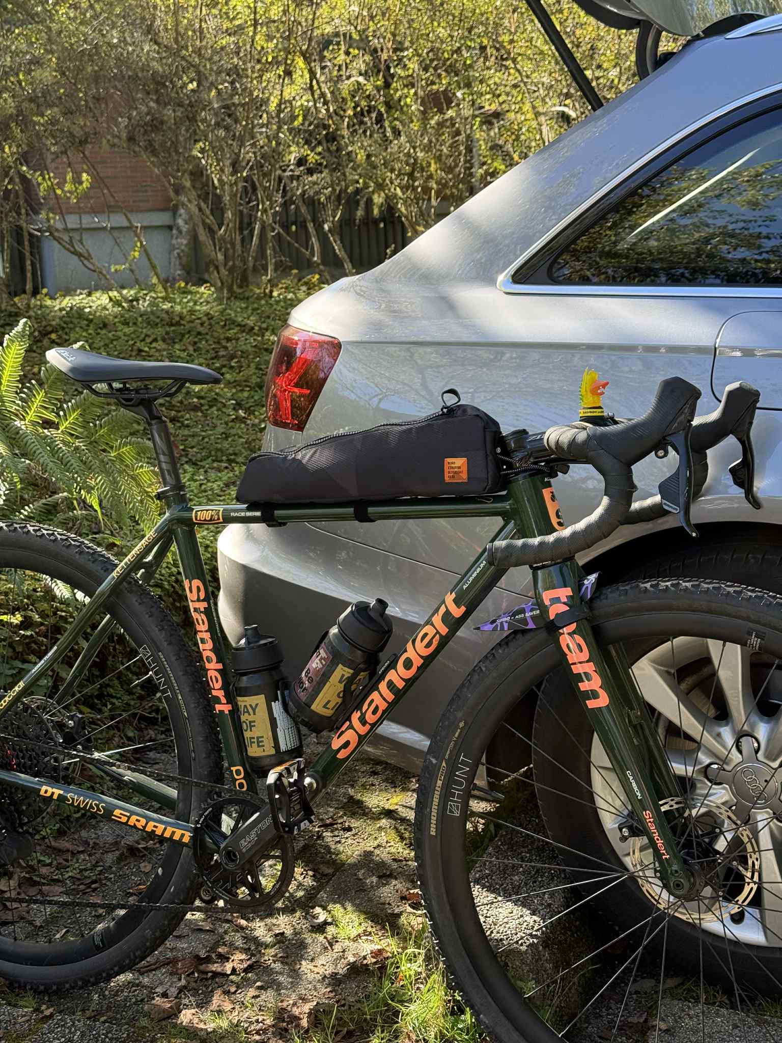 WOHO XTOURING Long geanta top tube 2,4L negru