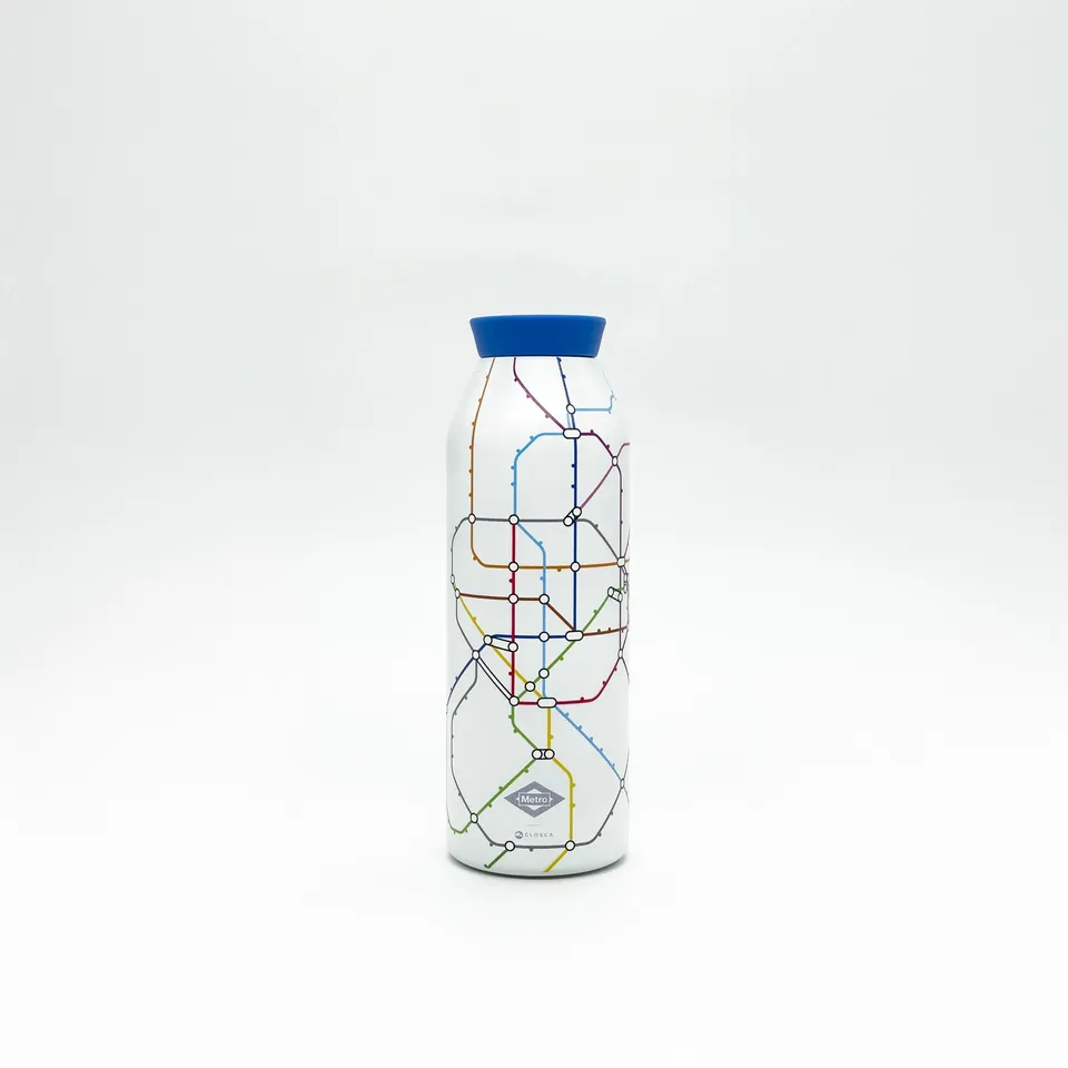 Closca Minimal Madrid Blue sticla apa 450 ml albastru