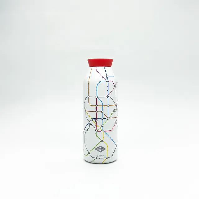 Closca Minimal Madrid Red sticlă 450 ml roșu