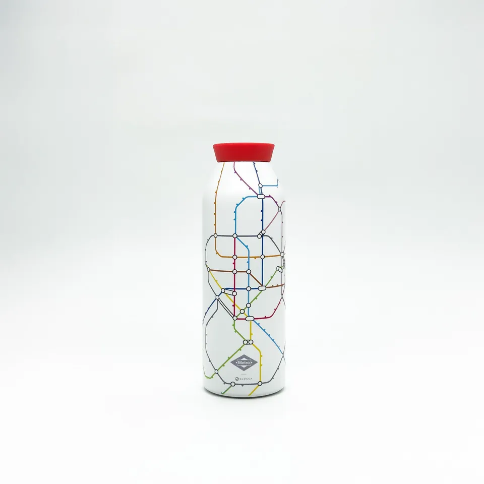 Closca Minimal Madrid Red sticlă 450 ml roșu