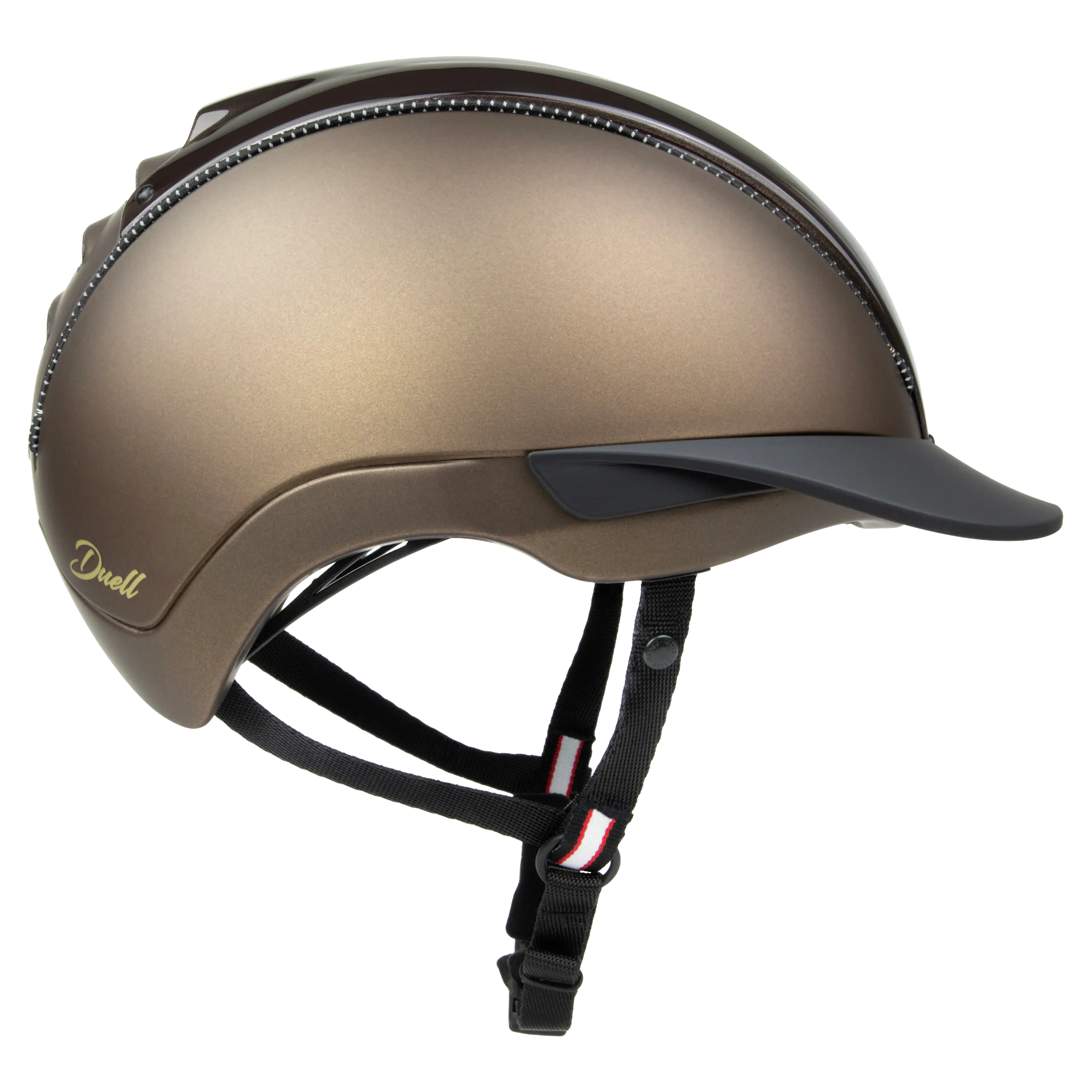 Casco Duell casca echitatie maro inchis S-M-L