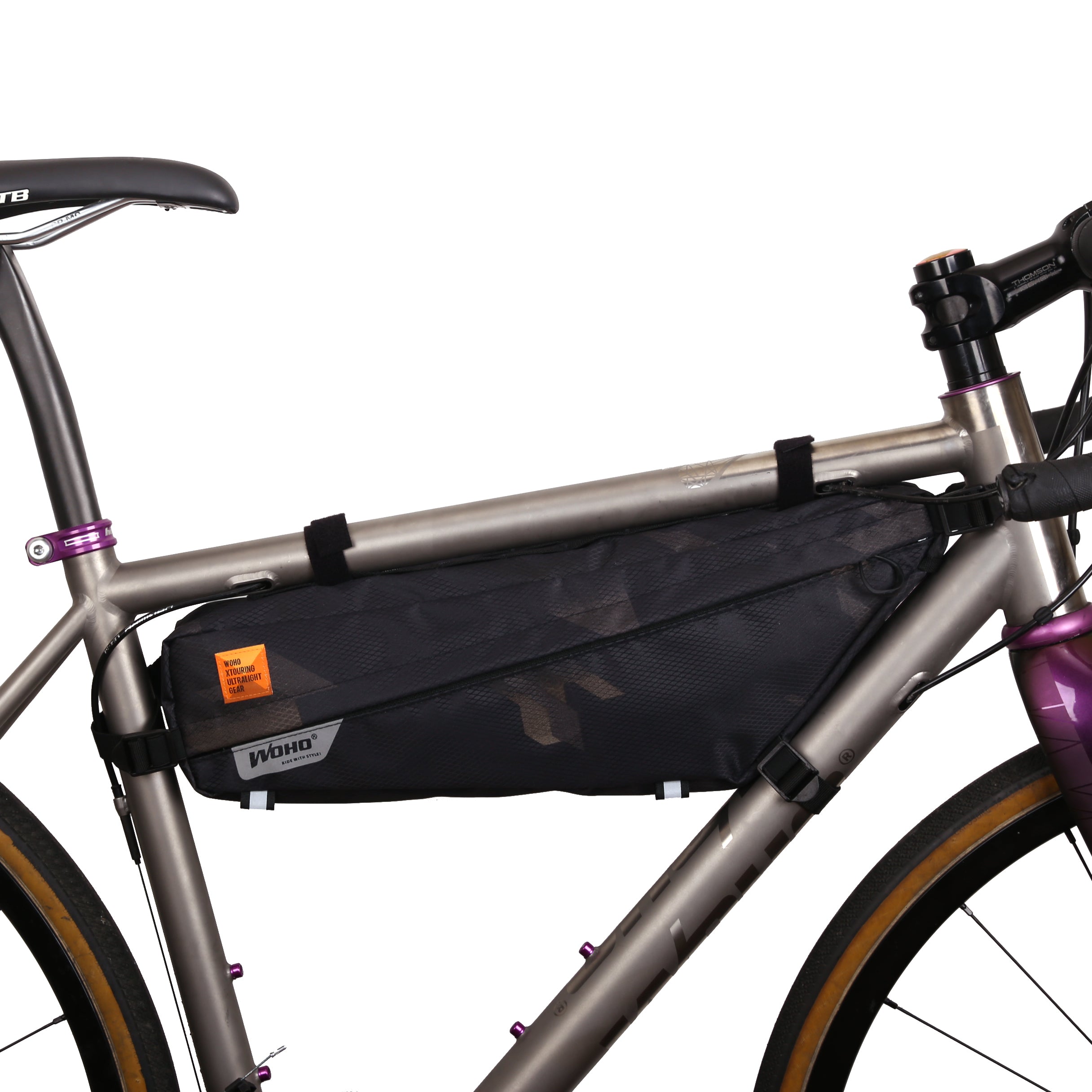 WOHO XTOURING geanta cadru Cyber-Camo Diamond Black