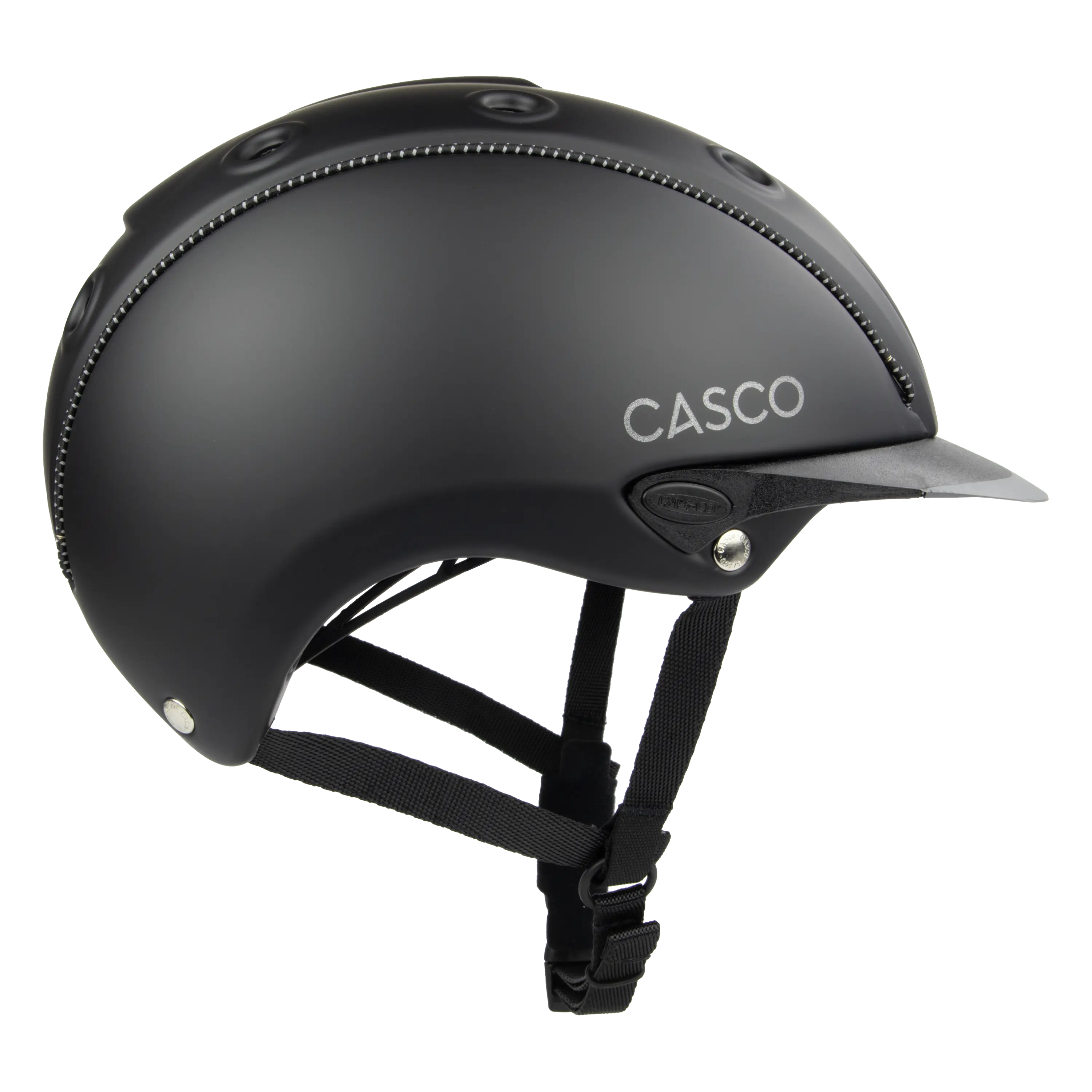 Casco Mistrall Prime Black cască echitație neagră ventilată