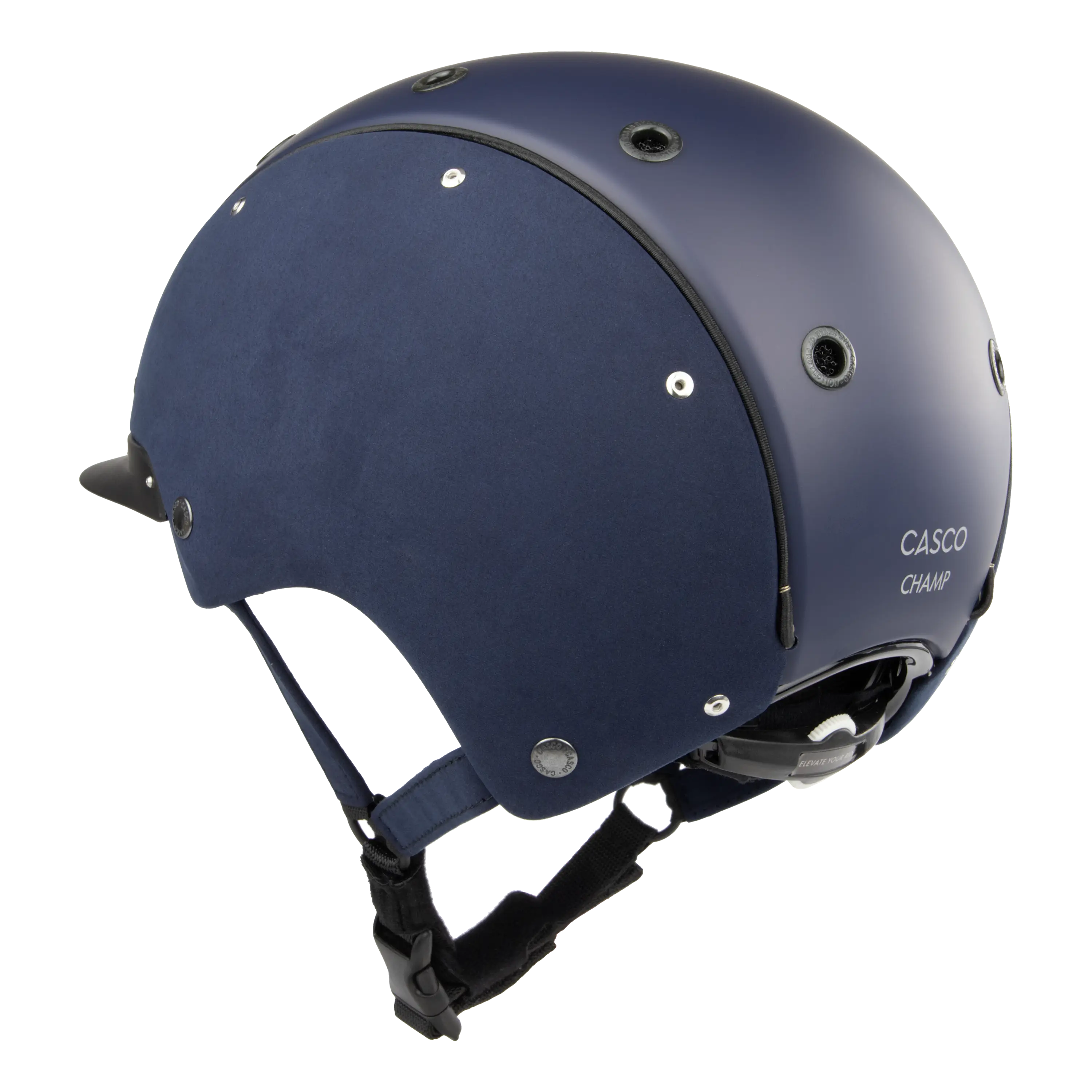 Casco Champ Embellis Blue casca echitatie albastra nubuc