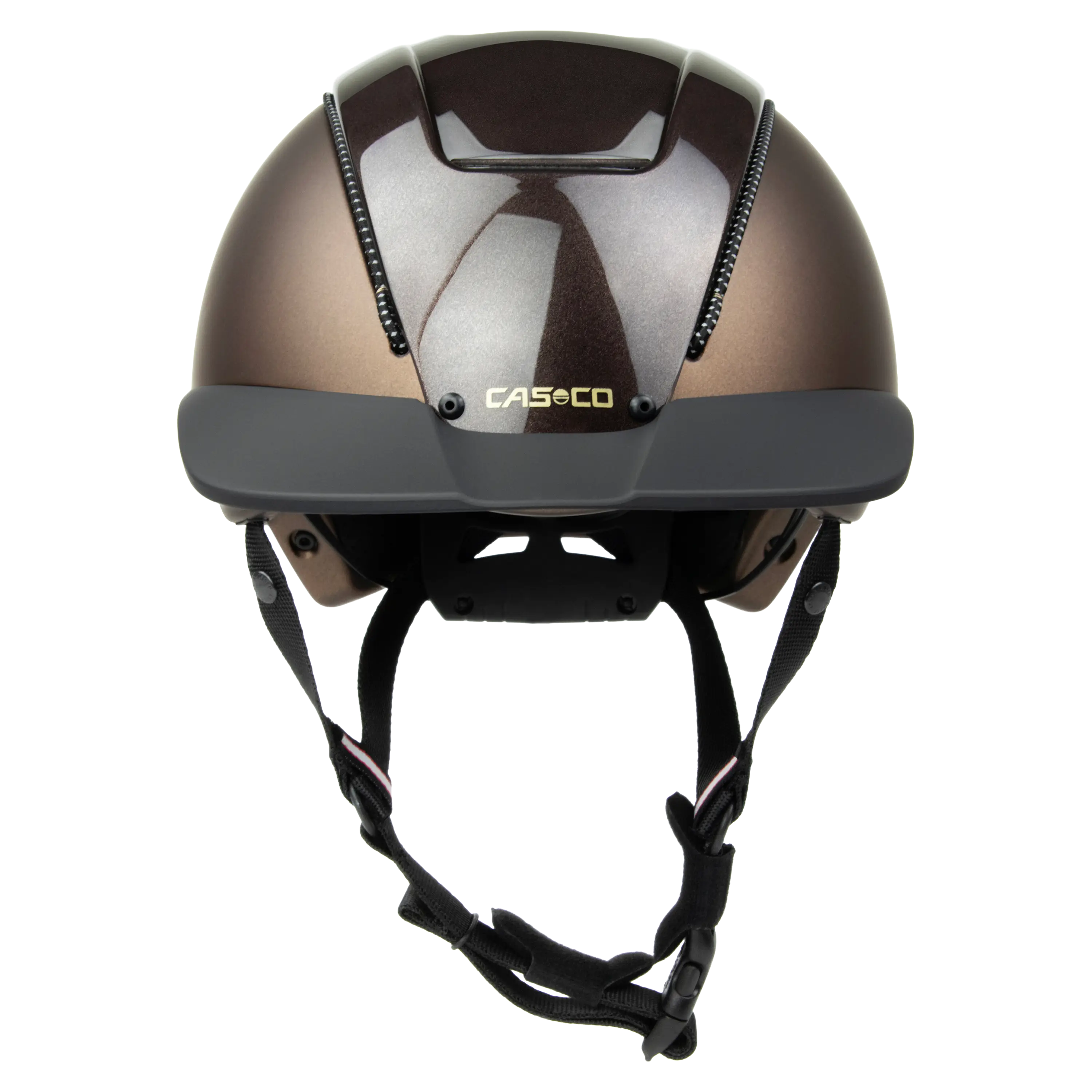 Casco Duell casca echitatie maro inchis S-M-L