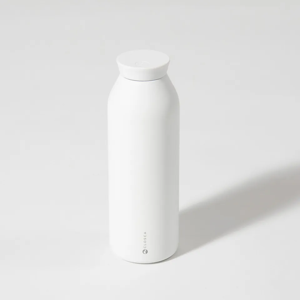 Closca Minimal White sticlă termică 450 ml izotermă