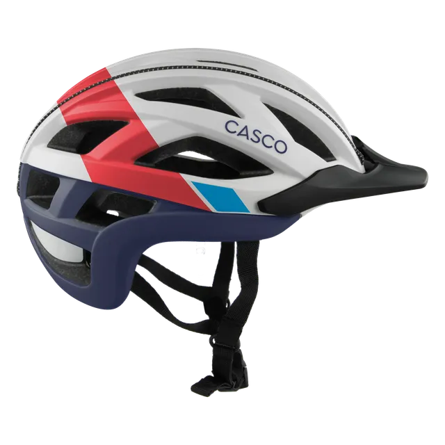 Casco Cuda Axis casca bicicleta alb-rosu-albastru