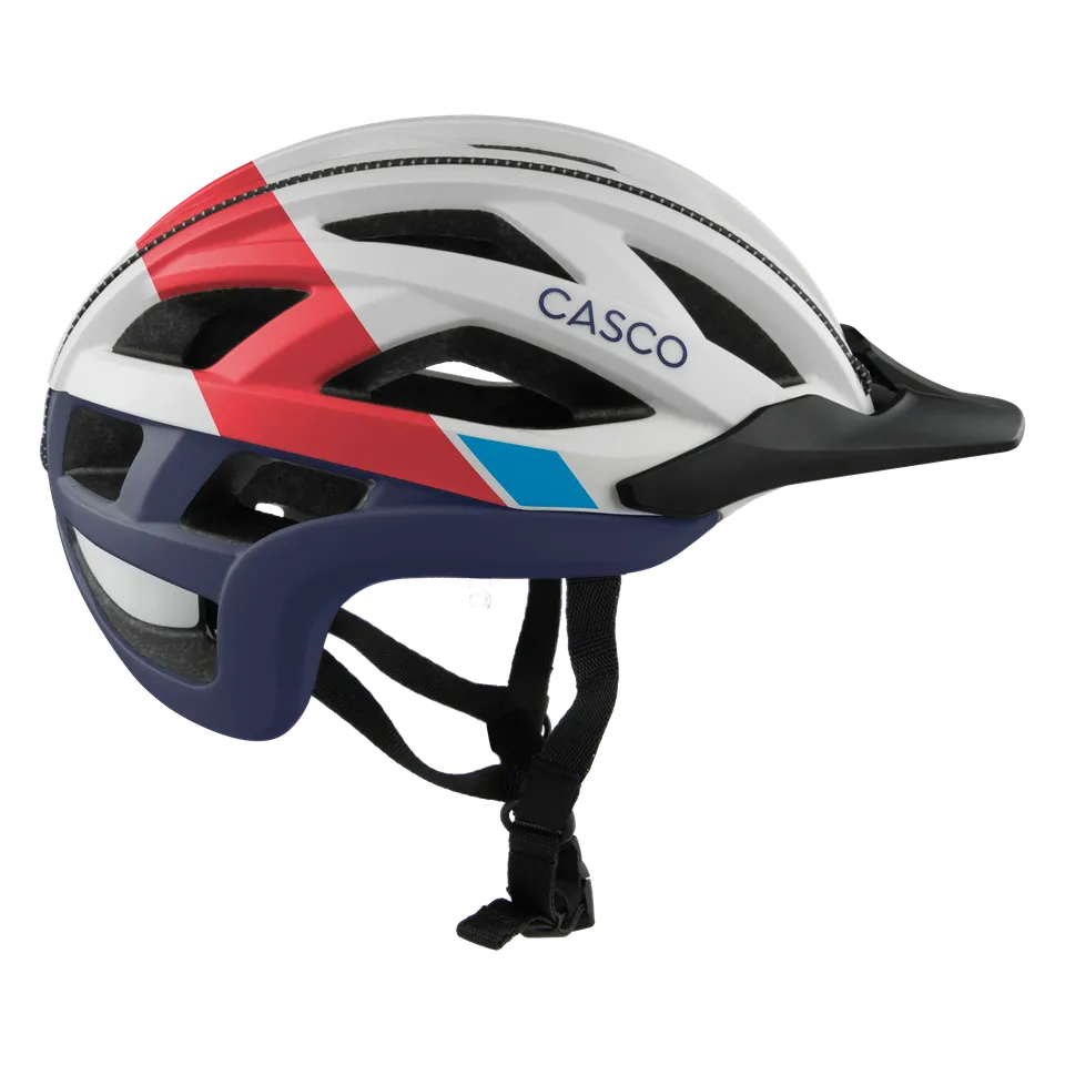 Casco Cuda Axis casca bicicleta alb-rosu-albastru