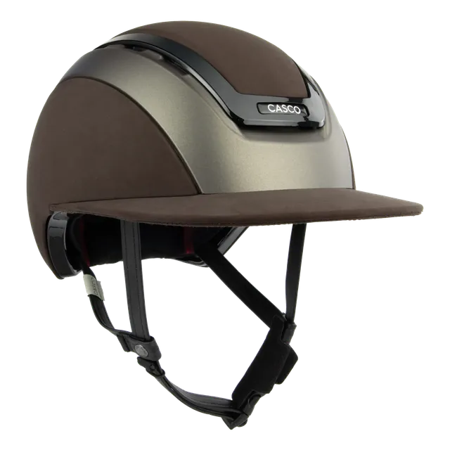 Casco Elite Valiant cască echitație maro nubuc