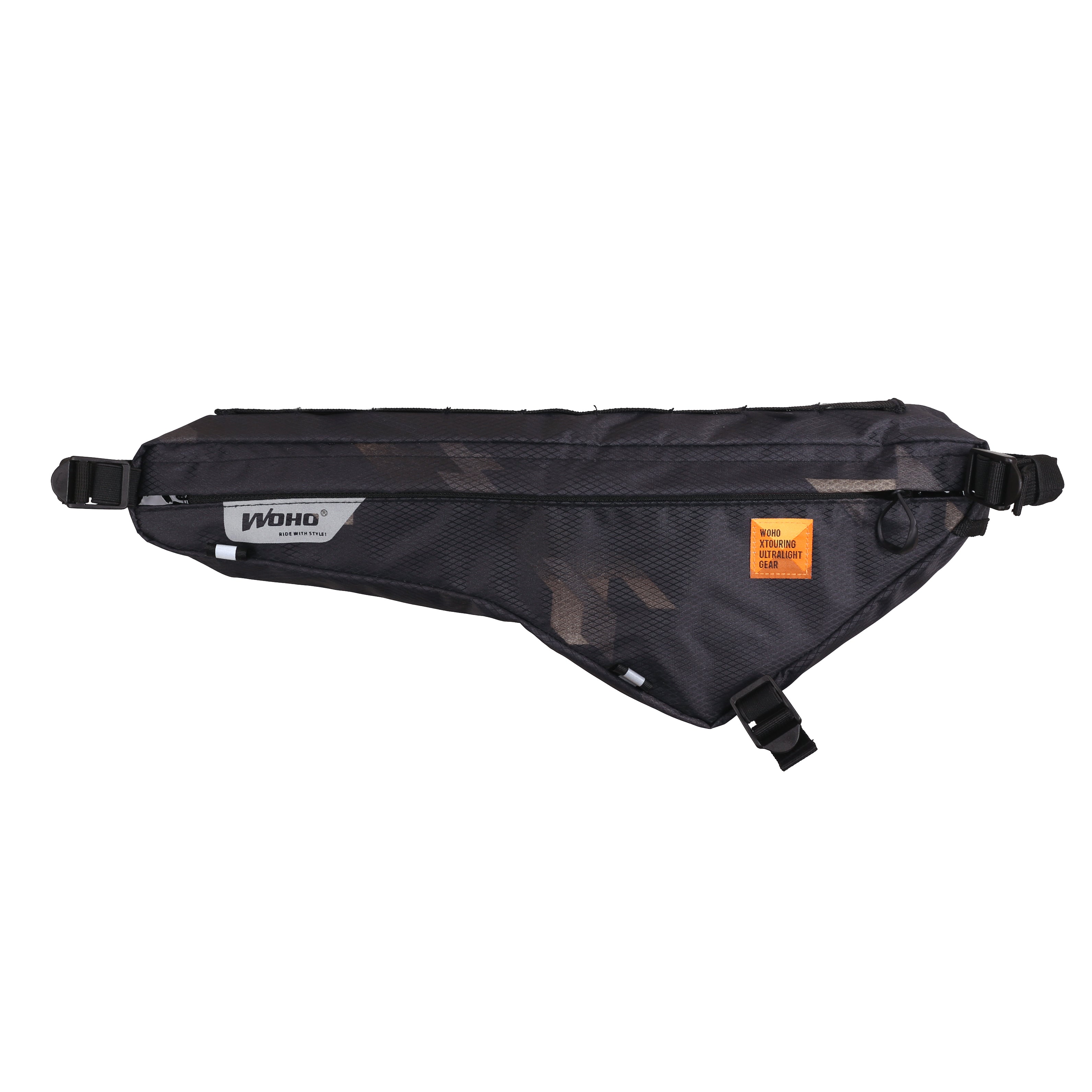 WOHO XTOURING geanta cadru Cyber-Camo Diamond Black