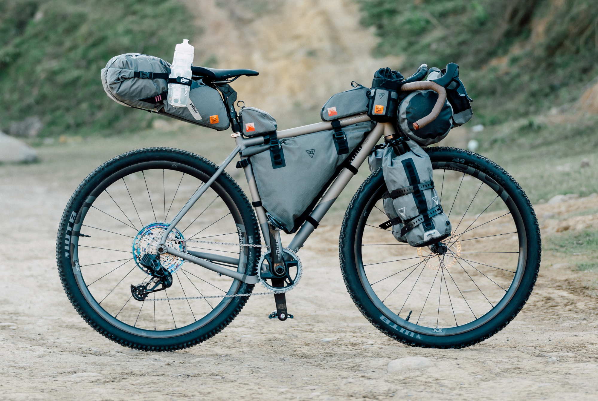 WOHO XTOURING pachet dry bag 7L + Gorilla Cage gri