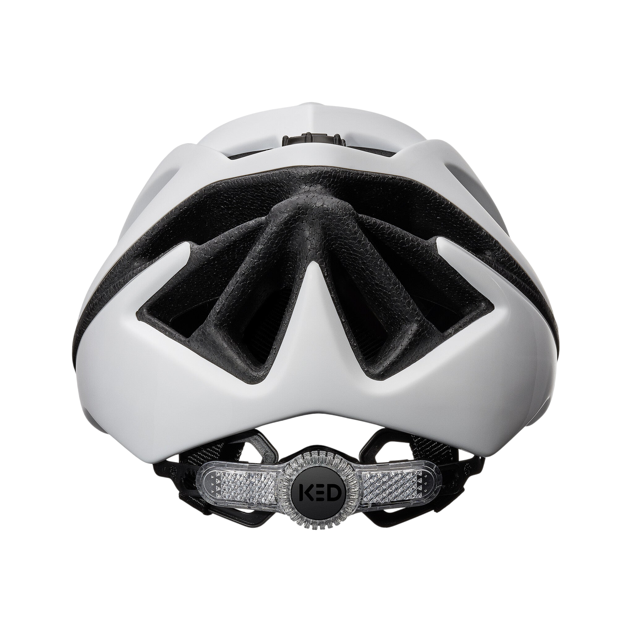 KED Spiri II Trend White Matt cască bicicletă M 52-58 cu LED