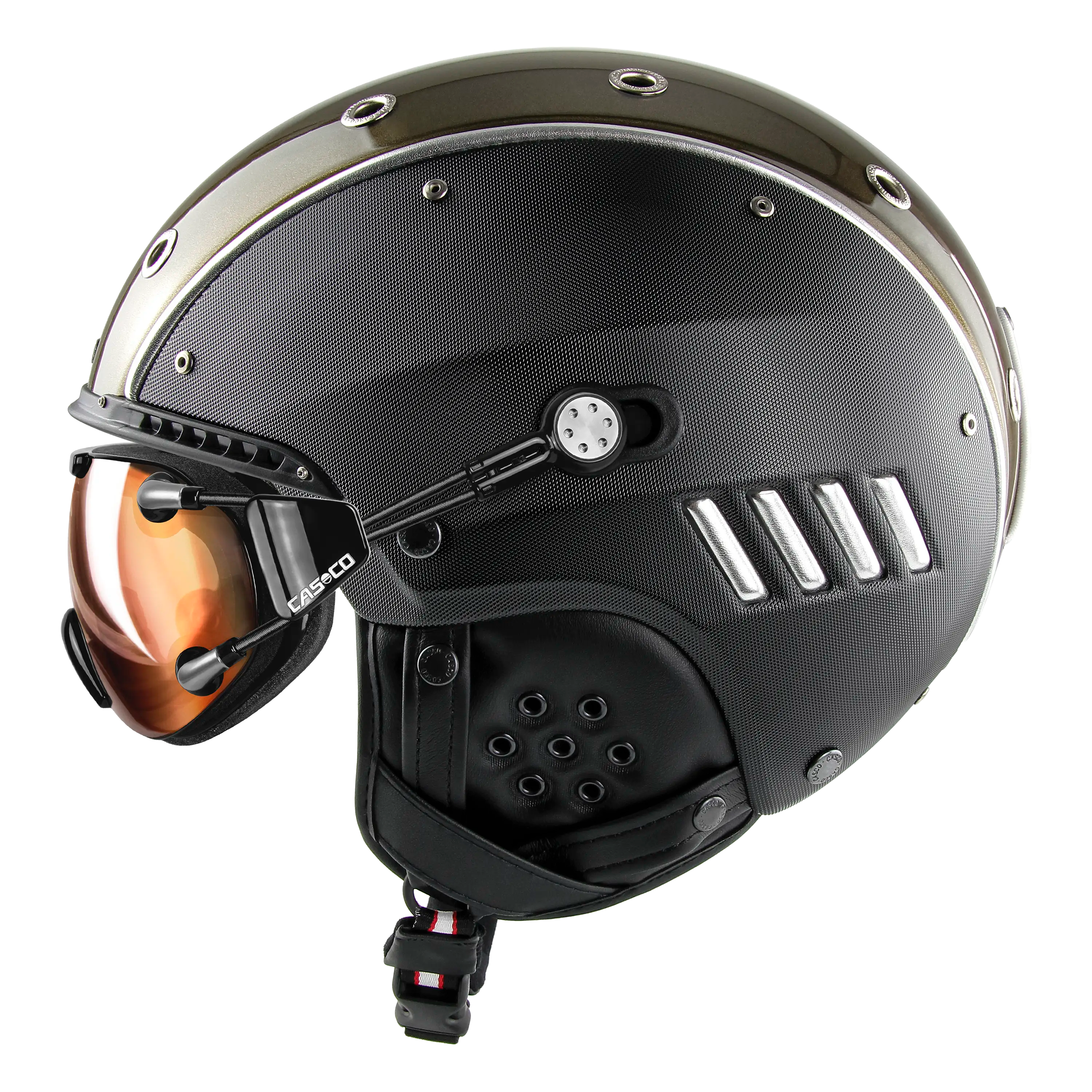 Casco SP-4 Cafe Racer cască schi negru structură robustă