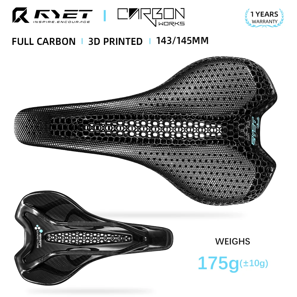 Ryet K03 Ultra șa MTB carbon 3D 145mm 205g