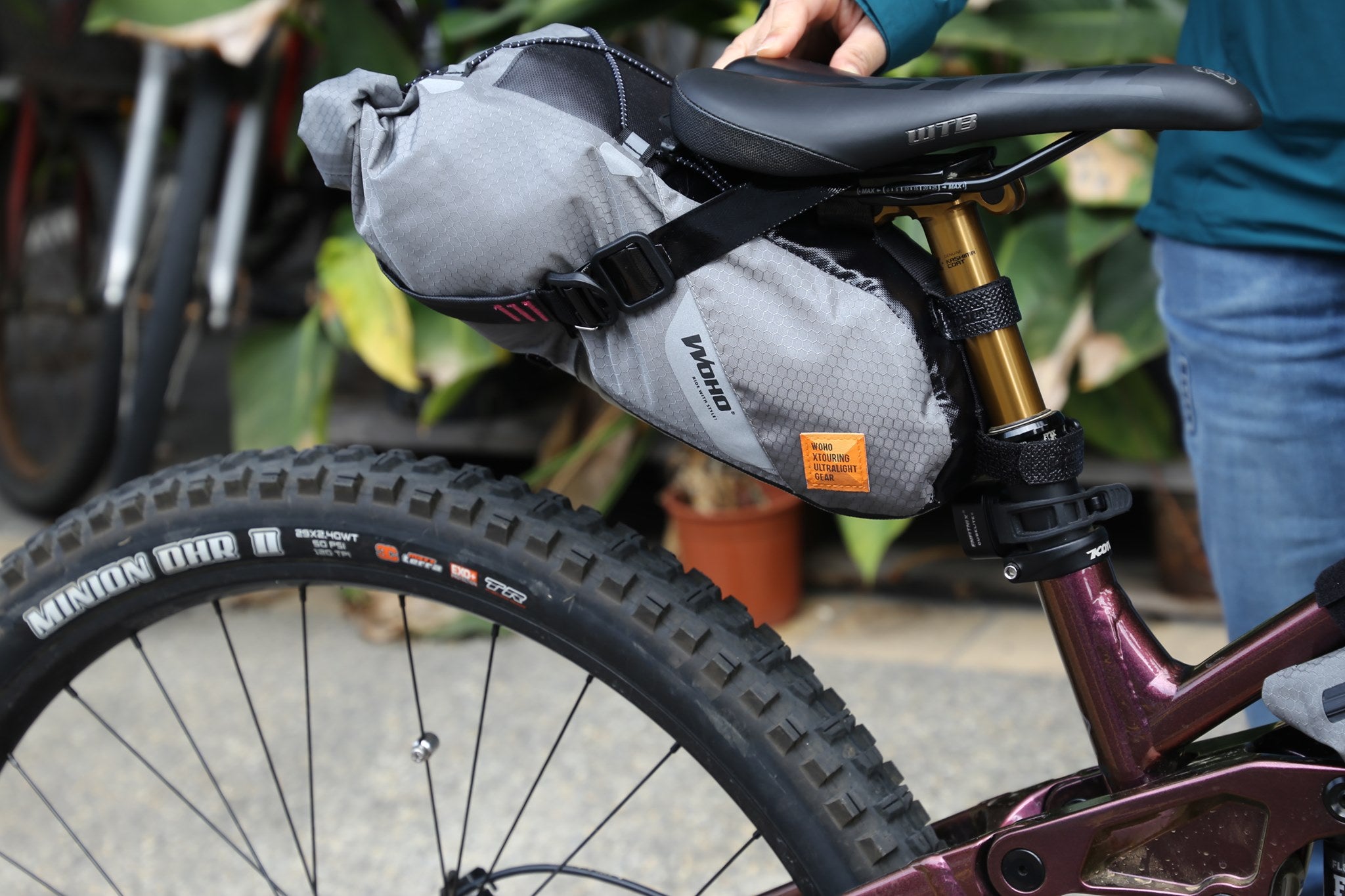 WOHO XTOURING Saddle Bag Dry S geantă șa impermeabilă gri
