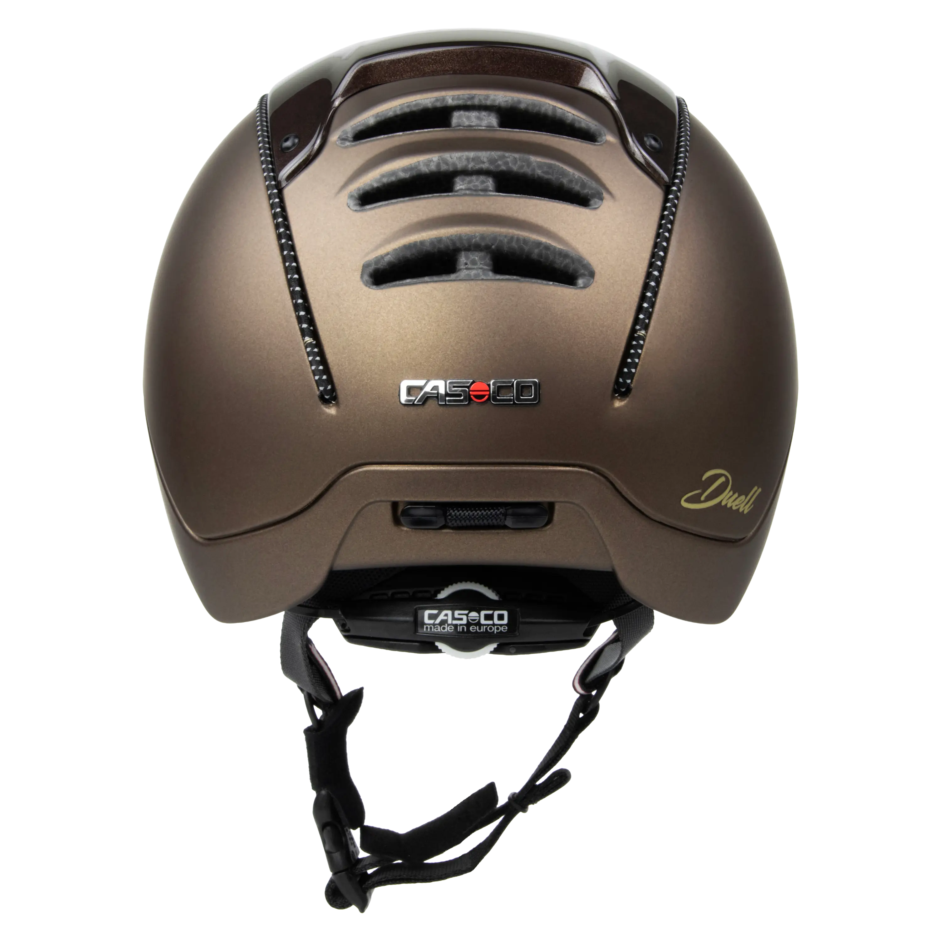 Casco Duell casca echitatie maro inchis S-M-L
