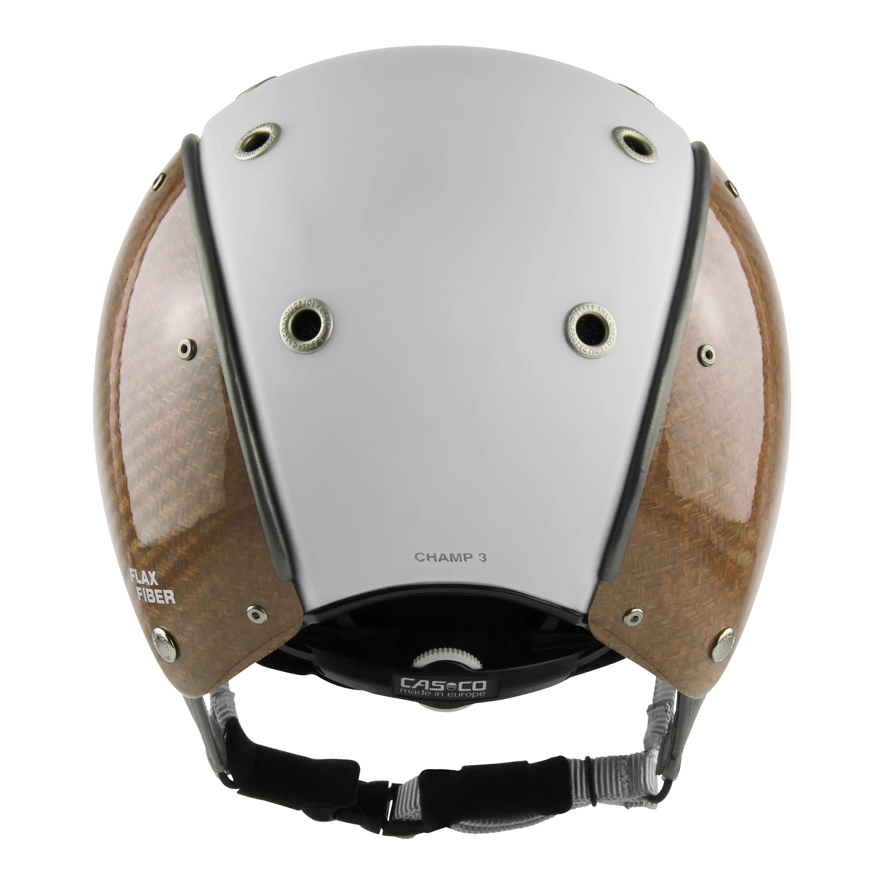 Casco Champ3 Flax Fibre White Gray casca echitatie