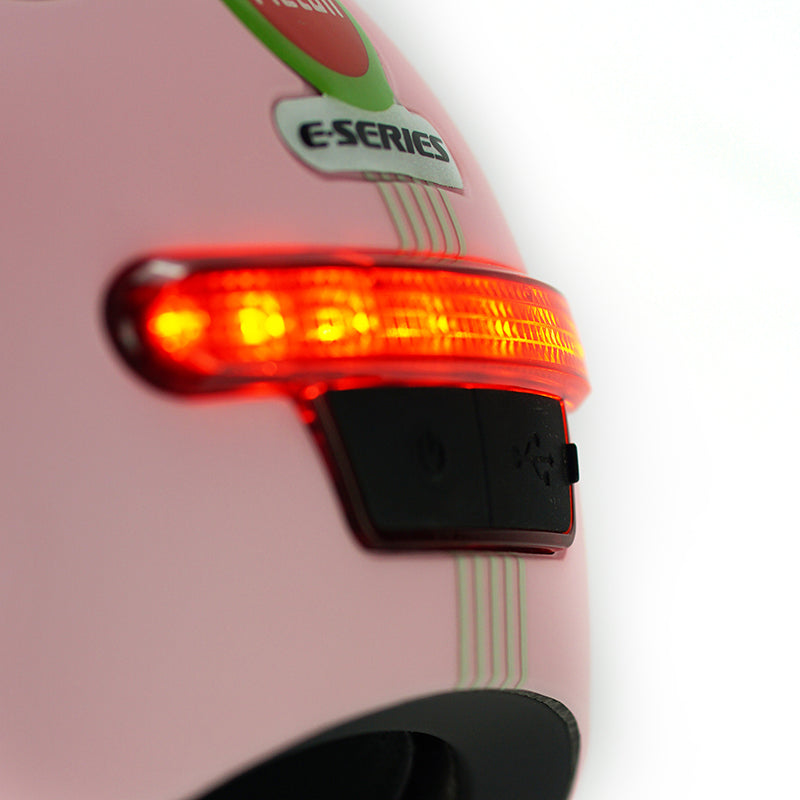 Melon E-Series Lotus casca bicicleta M-L roz cu led