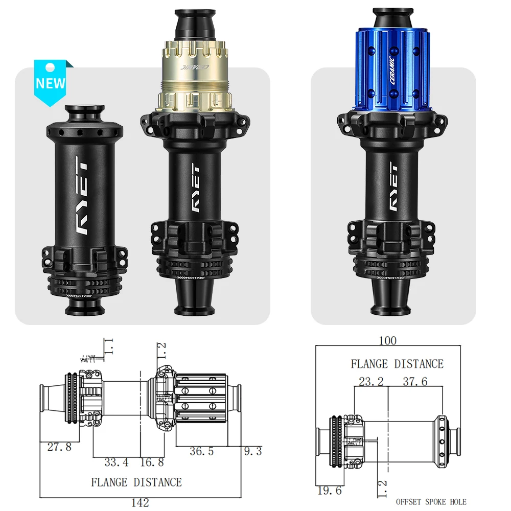 Ryet SuperLight butuc spate sosea 245 g 36T Centerlock