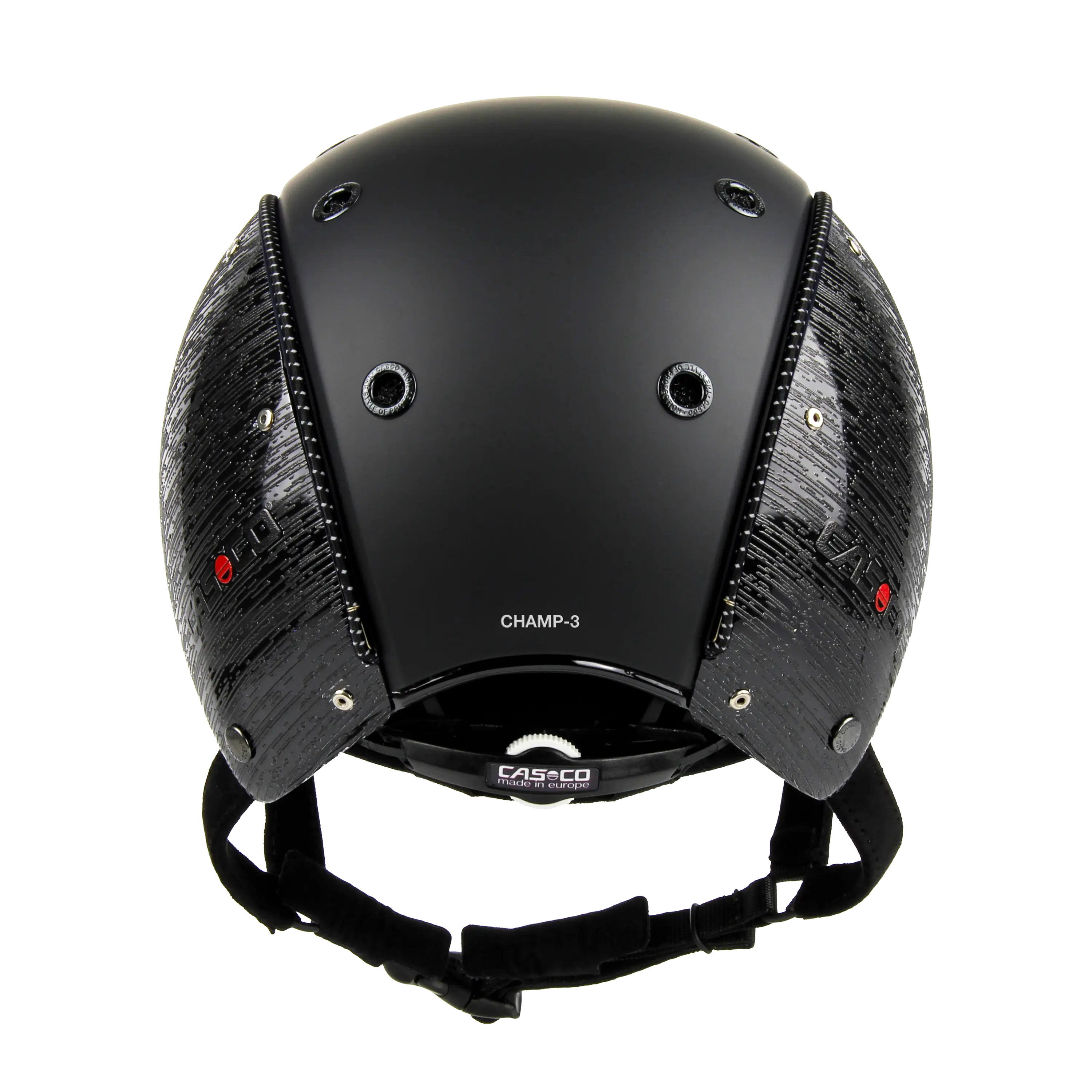 Casco Champ 3 Brush cască călărie negru lucios