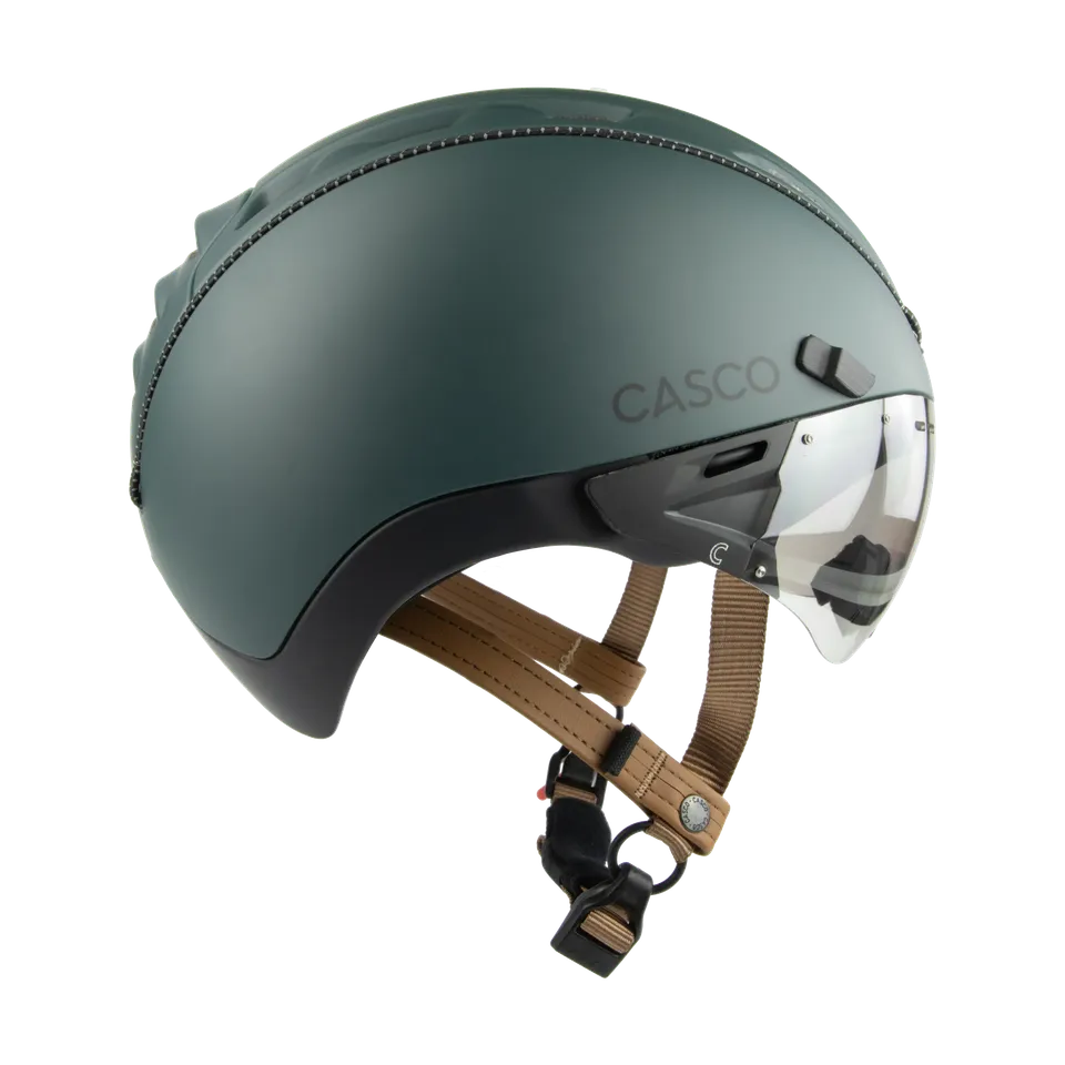 Casco ROADSTER PLUS PRIME casca bicicleta verde viziera