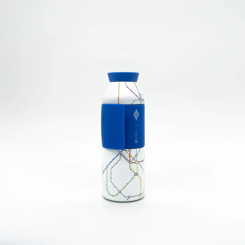 Closca Travel Madrid Blue sticla termica 450 ml albastra