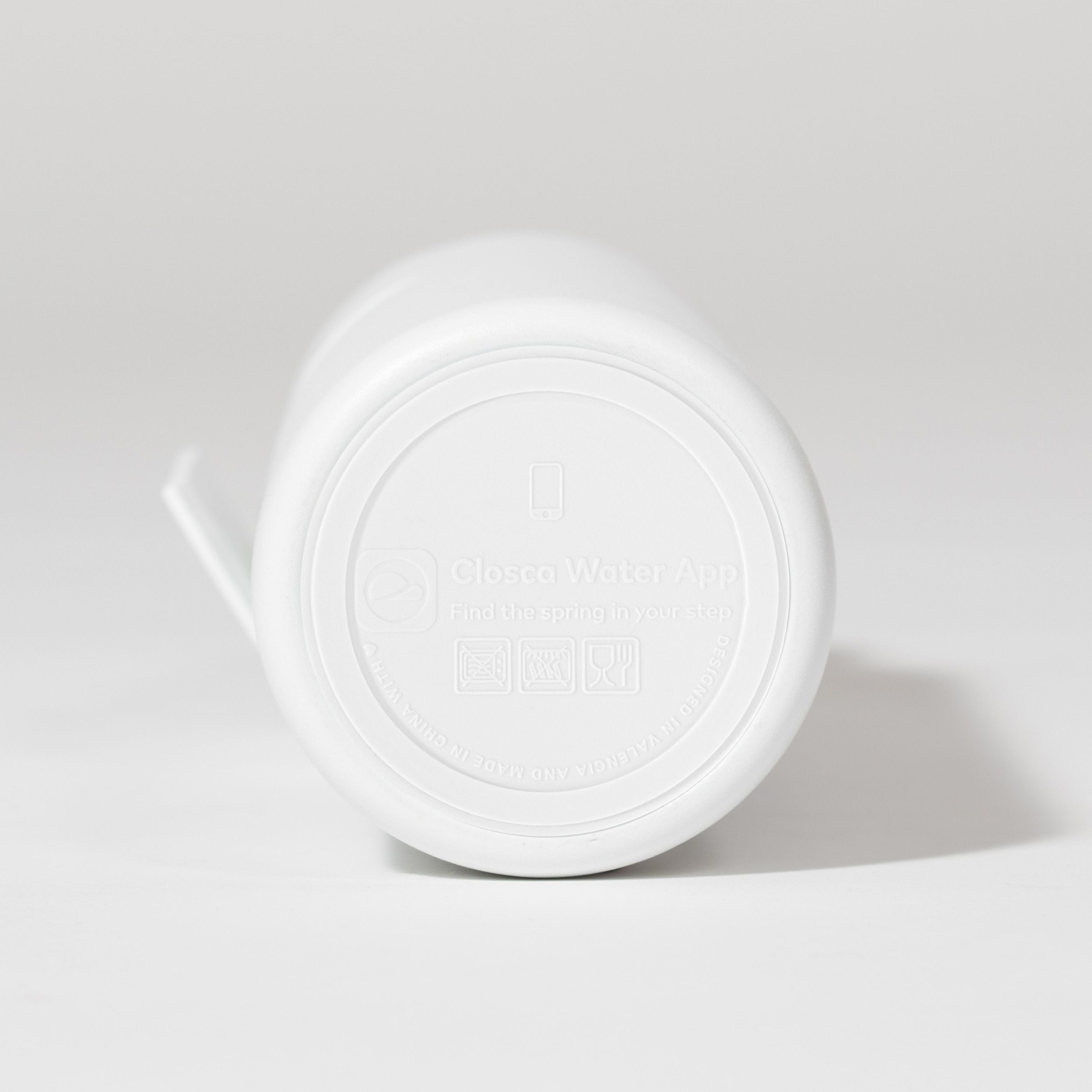 Closca Minimal White sticlă termică 450 ml izotermă