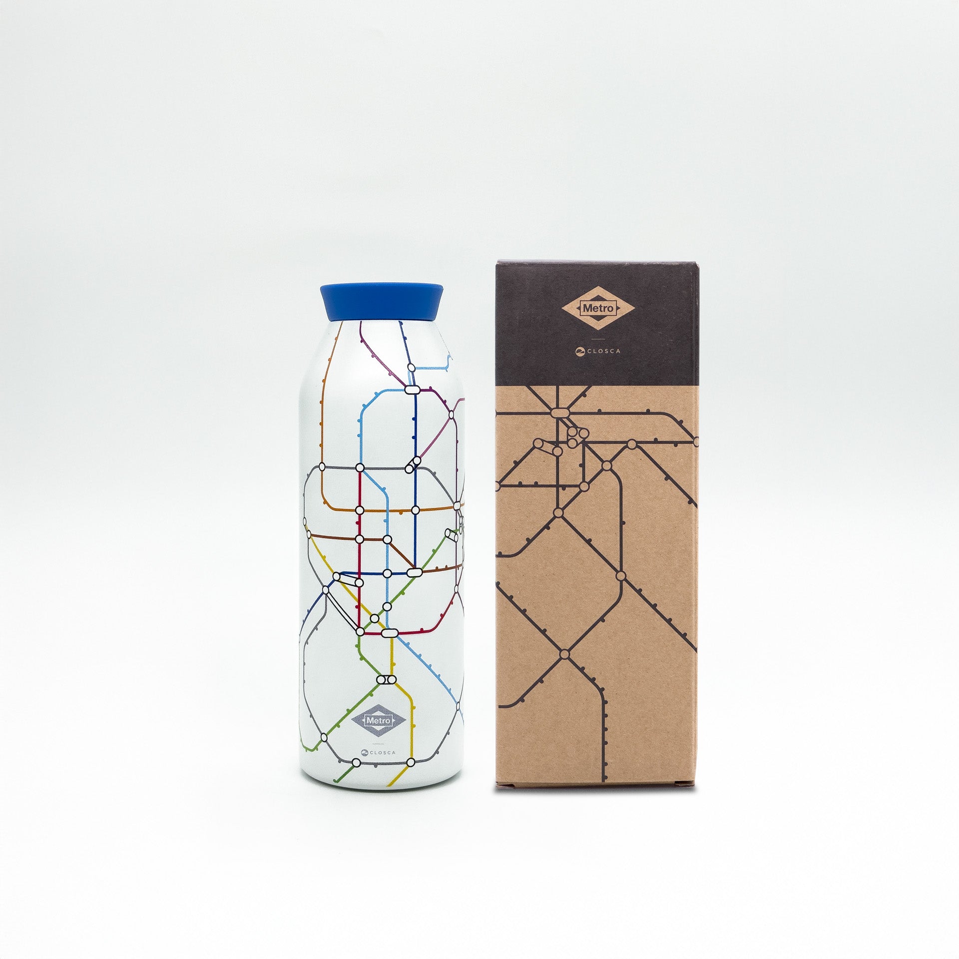 Closca Minimal Madrid Blue sticla apa 450 ml albastru