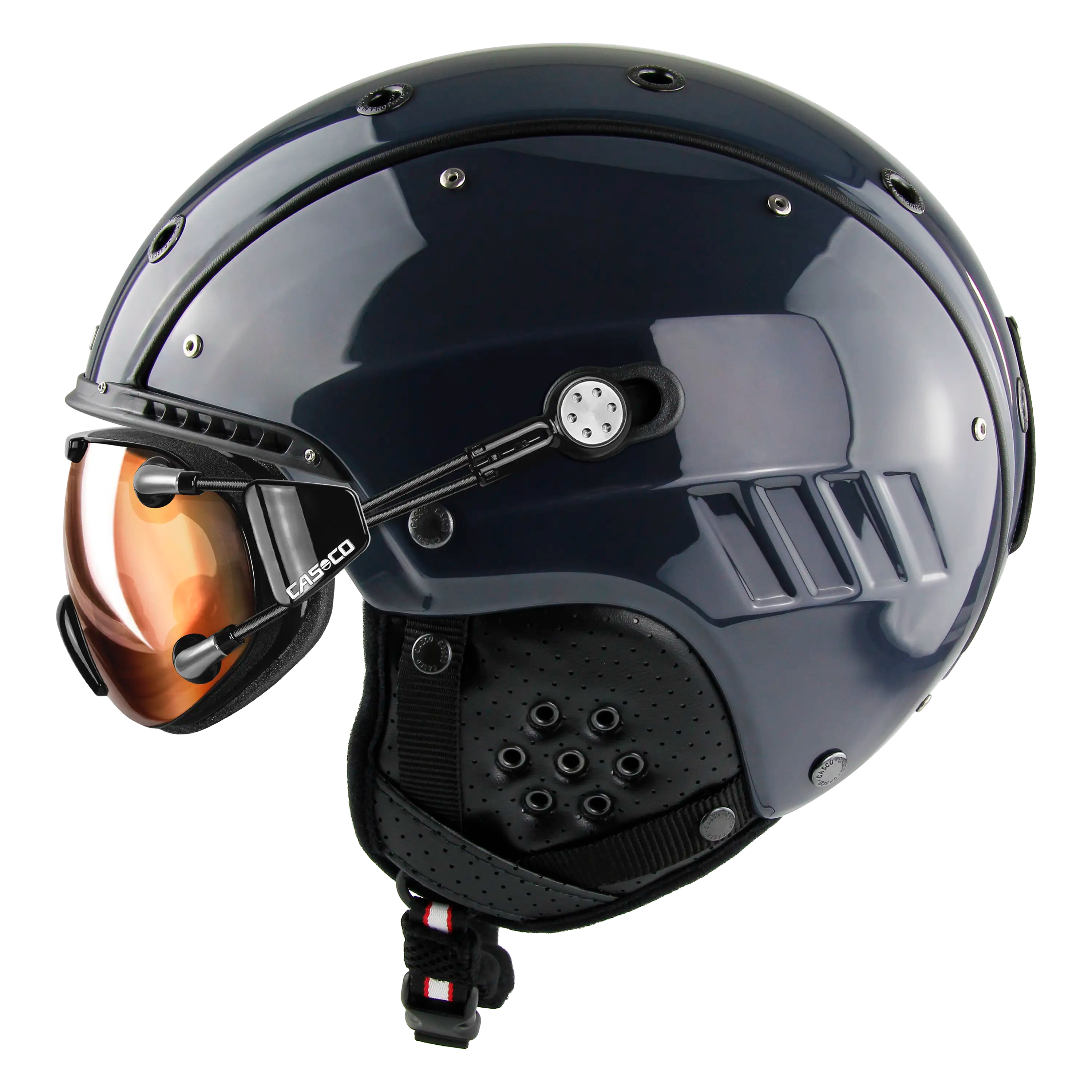 Casco SP-4.1 casca schi gri inchis cu husa rigida