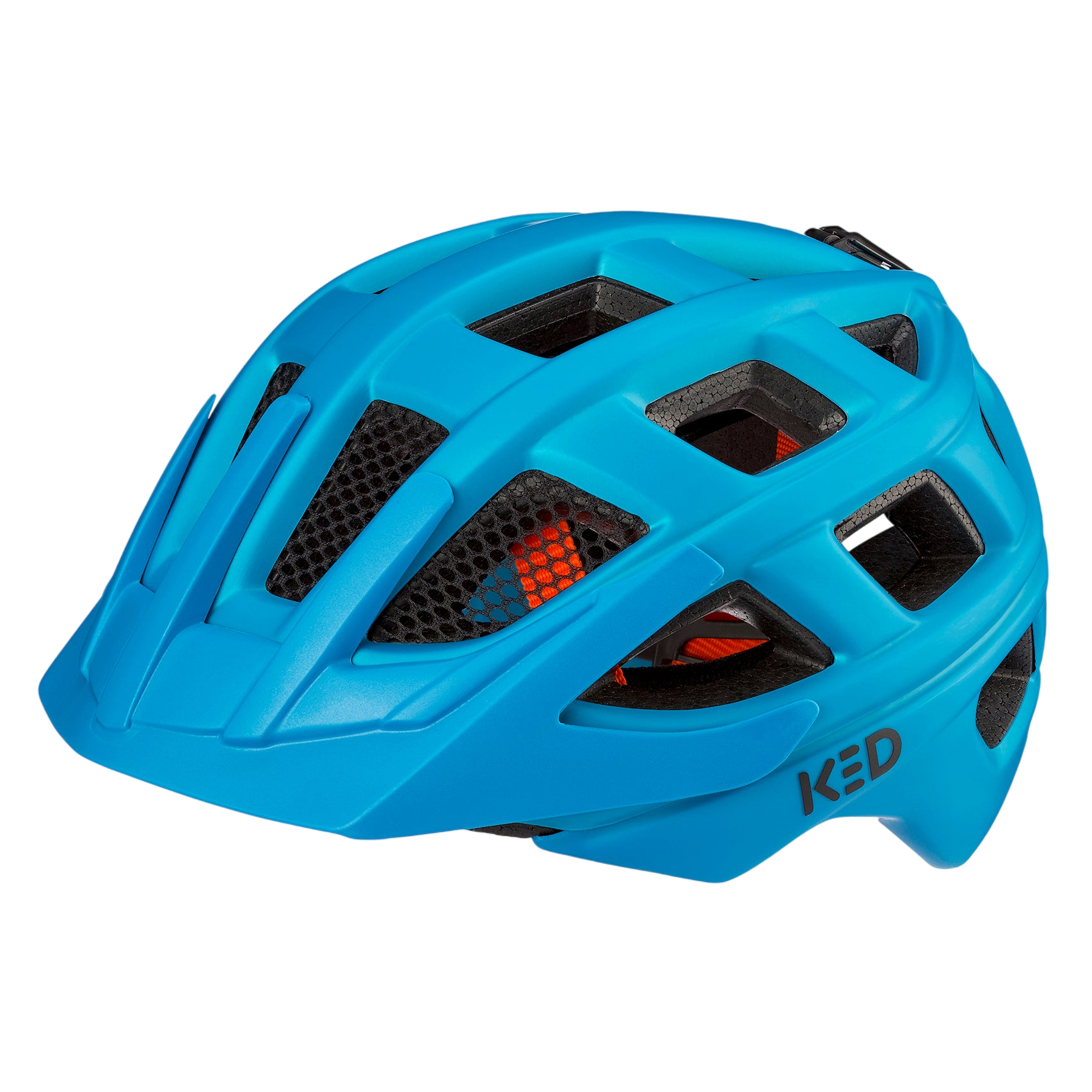 KED Kailu casca MTB Blue Matt 53-59 cu LED spate