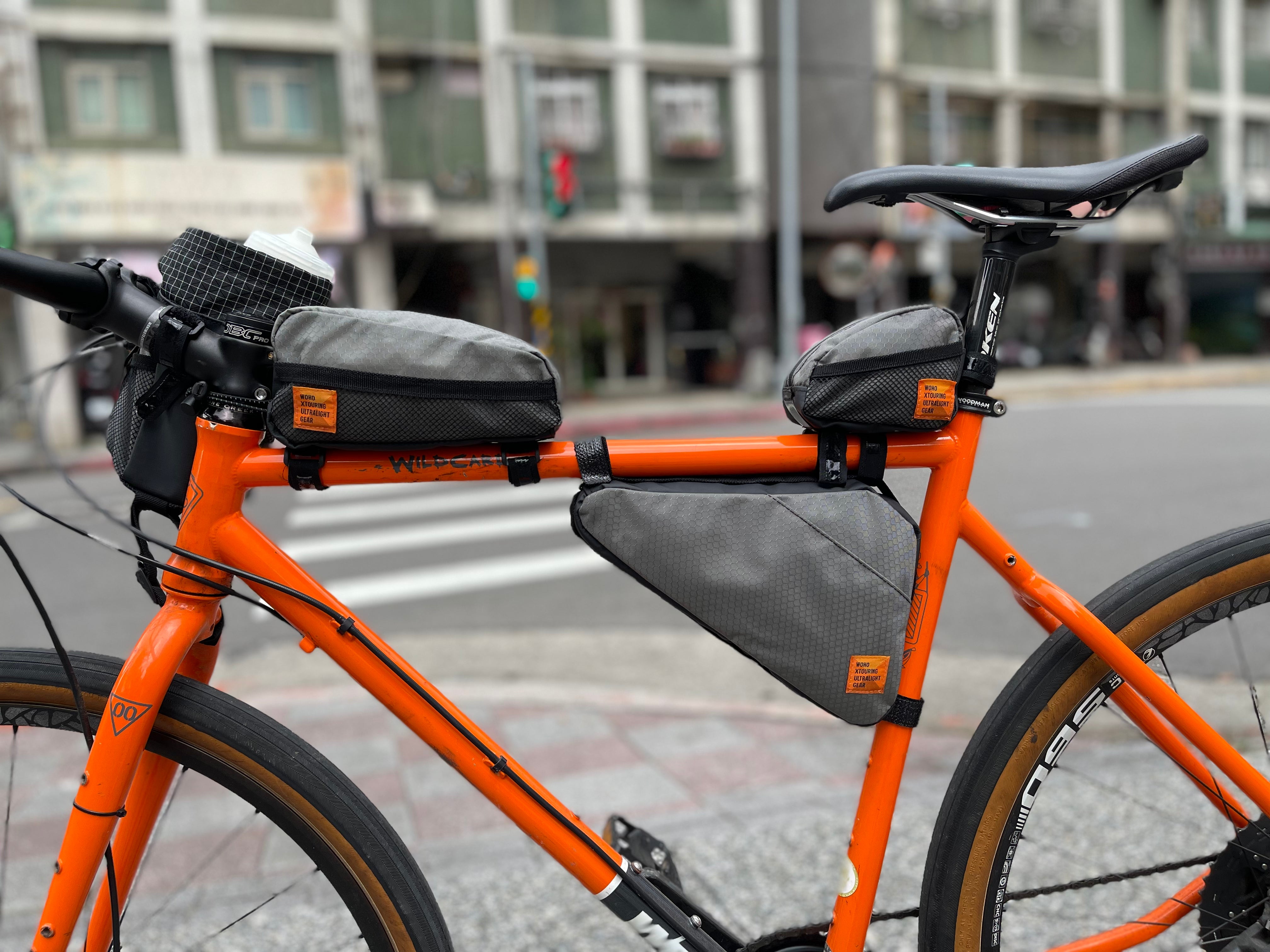 WOHO XTOURING Top Tube Bag Mini geantă cadru gri 0,43L